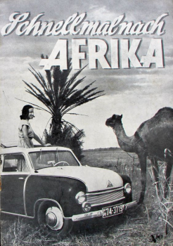 Lloyd Modelprogram 1953 "Schnell mal nach Afrika" Carbrochure (10166)